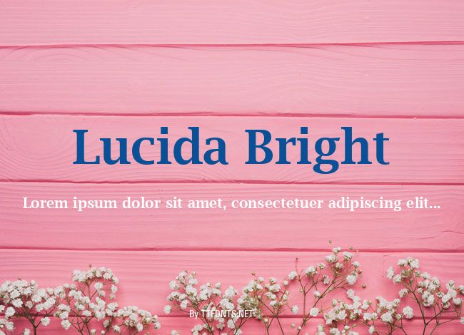 Lucida Bright example